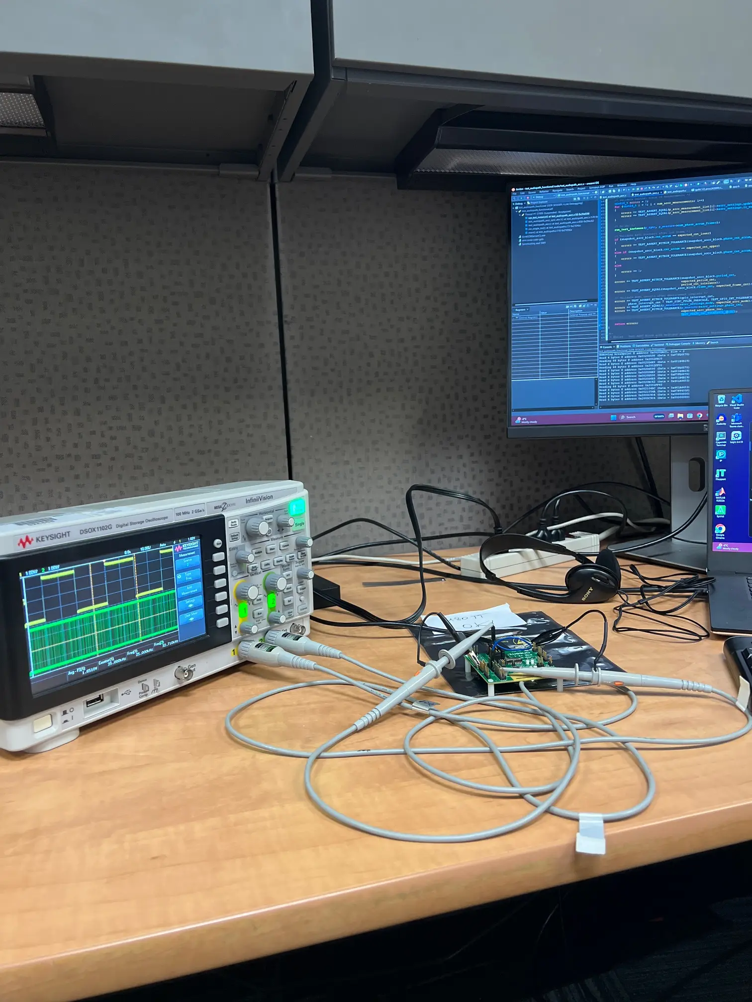 Firmware bench setup at Onsemi